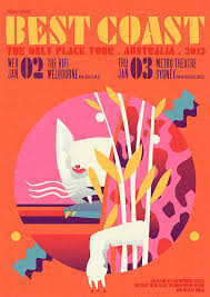 Veerle S Blog 4 0 Best Coast Australia 2013 Band Posters Poster Design Graphic Poster