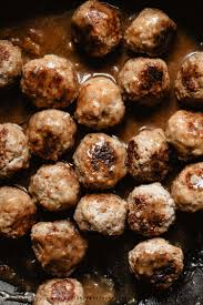 Easy Swedish Meatballs With Gravy No Heavy Cream Recipe Swedish Meatballs Easy Easy Swedish Meatball Recipe Meatballs