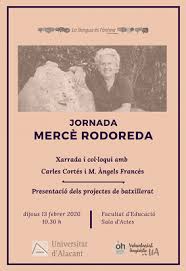 La Ua Dedica Una Jornada Homenaje A La Escritora Catalana Merce Rodoreda Autora De La Placa Del Diamant Actualidad Universitaria