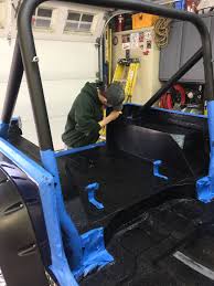 Painting The Interior Tub With Herculiner Truck Bed Liner Export Rubber Based Paint Truck Bed Liner Jeep Interiors Jeep Yj