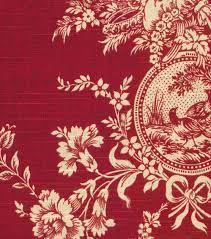 Your purchase supports spoonflower's growing community of artists. Waverly Upholstery Fabric Country House Toile Red Joann