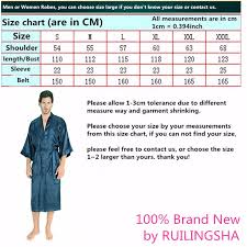 2019 wholesale mens womens plus size long satin bath robe sexy kimono silk bathrobe men peignoir homme dressing gown for men summer robes from brry