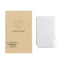 Hotel Disposable Women's Sanitary Bags White Plastic Hotel Sanitary Bag