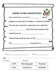 Constitution And American Symbols Pledge Of Allegiance Chart Foldable