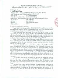 CÔNG TY CỔ PHẦN PHÁT TRIỂN PHỤ GIA VÀ SẢN PHẨM DẦU MỎ