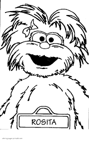 #sesame street #elmo monster #oscar the grouch #cookie monster. Sesame Street Coloring Pages To Print Rosita Coloring Pages Printable Com