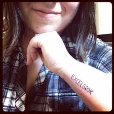 The Meaning Behind Excelsior Is Inspired By The Movie Silver Linings Playbook Upwards Ever Onwards Excelsior Bipolar Tattoo Neda Symbol What Is Life About