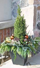 Outdoor Christmas Planter Outdoor Christmas Planters Christmas Planters Christmas Urns