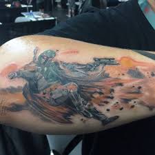 On the other arms is a stormtrooper, also with weapon drawn. Star Wars Fandom More Than Skin Deep For Broken Arrow Tattooist Licensed By Lucasfilm Entertainment Tulsaworld Com