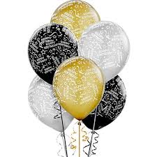 Silver balloons from partyrama make a fantastic addition to any party, bringing a classic style to events across the country. Confetti Birthday Balloons 20ct Black Gold Silver Party City