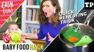 If this is the case with your little one, opting for mostly warm food at a meal and offering one cooler item can be a great way to gently expose them to different temperatures. Diy Baby Food Quick Reheating Hack No Microwave Easy Ish S01e08 Youtube