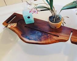 Diy bath tub tray bath caddy. Wood Bath Caddy Etsy