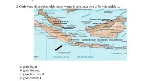 Garis Yang Ditunjukan Oleh Panah Warna Hitam Pada Peta Di Bawah Adalah A Garis Bujurb Garis Brainly Co Id