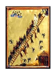 Heavenly Ladder Of Saint John Climacus 12th Century Giclee Print Art Com In 2020 Byzantine Icons Byzantine Ladder To Heaven