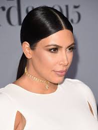 Image Result For Slicked Back Middle Part Ponytail Kardashian Hair Kim Kardashian Braids Kim Kardashian Hair