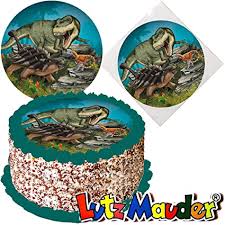 Da haben die dino forscher aber gestaunt als sie diesen triceratops dino kuchen erblickten. Tortenaufleger Dinosaurier T Rex Fur Lieblings Torten Und Kuchen Von Lutz Mauder 10317 Kinder Geburtstag Kindergeburtstag Kinderparty Party Kuchen Torte Amazon De Lebensmittel Getranke