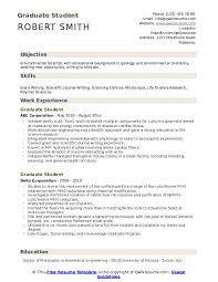Graduate Student Resume Samples Qwikresume