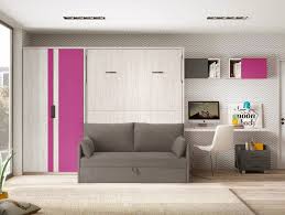 Un lit mezzanine 2 places, quel qu'il soit, est considéré comme un miracle de gains d'espace par excellence. Lit Escamotable Enfant Mural Encastrable Et Rabattable Avec Bureau