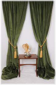 Green Velvet Curtains Velvet Curtains Green Curtains Curtains Living Room