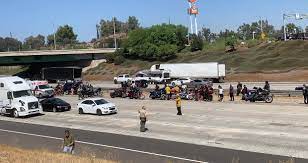 Multiple Motorcycles Down In 5 Freeway Newhall Crash