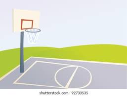 The top line should be longer than the other. Cartoon Basketball Court Stock Vector Royalty Free 92733535