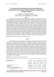 Definisi keperawatan keluarga diagnosis keperawatan keluarga merupakan perpanjangan diri diagnosis ke sistem keluarga dan subsistemnya serta merupakan hasil pengkajian keperawatan. Pdf Kompetensi Perawat Mendokumentasikan Diagnosis Keperawatan Berdasarkan Standar Diagnosis Keperawatan Indonesia Sdki