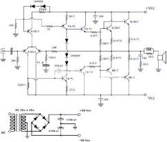 This Is A 200w Power Amplifier Circuit Project The Circuit Features High Power Good Definition And Very Power Amplifiers Audio Amplifier Electronics Circuit