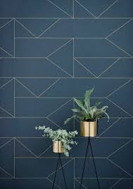 Le Papier Peint Geometrique En 50 Photos Avec Idees Papier Peint Geometrique Papier Peint Et Papier Peint Bleu