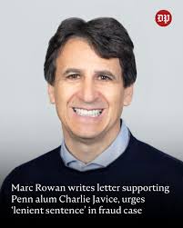 Marc Rowan.supports Charlie Javice with a letter to the court