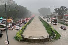 Luton airport warned flash flooding in the local area had hit the power supply to the airport and wider vicinity. Prolonged Heavy Rain Causes Flash Floods Across Island Singapore News Top Stories The Straits Times