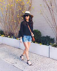 672 Likes 15 Comments Christine Petric Viewfrom5ft2 On Instagram Packing Up To Head South Tomorrow Summer Straw Hat Outfits With Hats Straw Hats Outfit