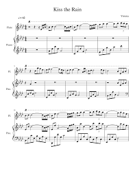 Kiss the rain sheet music; Kiss The Rain Yiruma Flute And Piano Sheet Music For Piano Flute Solo Musescore Com