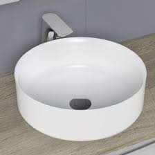 Ce modèle est très originale, car la robinetterie est posée sur la boule intégrée dans la vasque ! Vasque Salle De Bains Vasque A Poser Ou Encastrer Espace Aubade
