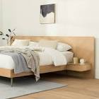 Nera Oak King Bed with Nightstands Article