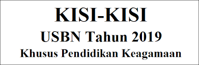 Maybe you would like to learn more about one of these? Kisi Kisi Usbn Tahun 2019 Khusus Pendidikan Agama File Edukasi