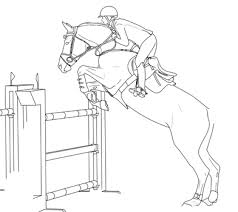 Lineart Showjumping By Sadosa96 Horse Drawings Horse Sketch Horse Coloring Pages