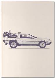 Its dramatic gullwing doors made it distinctive and its maker's financial collapse was a political scandal. Delorean Back To The Future Notebook Juniqe