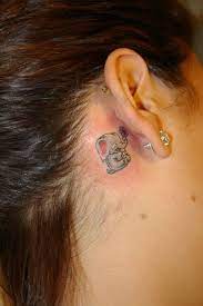 Elephant Tattoo Rose Tattoo Behind Ear Rose Tattoos Small Rose Tattoo Behind Ear