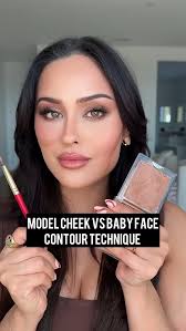 Model Cheek VS Baby Face Cheeks Contour l Christen Dominique
