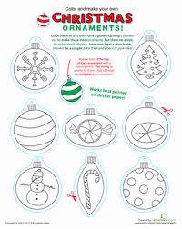Printable Christmas Ornaments Worksheet Education Com Christmas Decorations For Kids Printable Christmas Ornaments Preschool Christmas