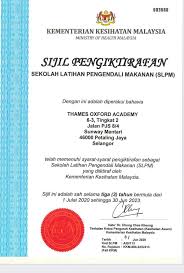 Oleh yang demikian, kementerian kesihatan malaysia mengambil langkah untuk menswastakan latihan tersebut demi memperluaskan sekolah latihan pengendali makanan dan mempermudahkan para pengendali makanan untuk mendapatkan latihan tersebut. Kursus Pengendali Makanan No 1 New Dates Update