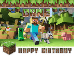 Check spelling or type a new query. Minecraft Happy Birthday Steve Wolf Creeper Edible Cake Topper Image Abpid00577 1 4 Sheet In Saudi Arabia Whizz Edible Printer Ink Paper