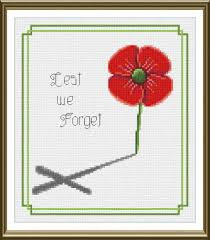 Making patterns is half the fun of cross stitch, so you're onto a good start. Lest We Forget Cross Stitch Pattern By Crosstitch Com Crosstitch Com