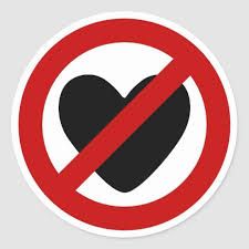No Love Zone Classic Round Stickers Black Heart In A Restrictive Red Road Sign As A Metaphor Of Forbidden Fa Love Logo Whatsapp Dp Images Abstract Backgrounds