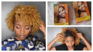 Black blonde shoulder length curly … Black To Blonde Natural Hair Creme Of Nature Hair Color Youtube