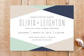 Minimal Mod Wedding Invitations By Carly Reed Walk Mod Wedding Invitations Geometric Wedding Invitation Stylish Wedding Invitation