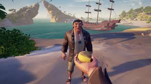 Auronado, mmrsmite, majinvegeta547 gaming (sup3rsonic547 xbox tag), and kingwolfstrike9 (yamcha) sail together on a galleon. Sea Of Thieves Cursed Sails Update Is Live With A New Ship And Seafaring Skeletons Pc Gamer
