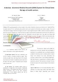 Pdf A Review Electronic Medical Records Emr System For