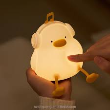 Cute Silicone Duck Sleep Pat Light Bedroom Breastfeeding Children's Eye  Protection Sleep Bedside Lamp Cute Silicone Night Light