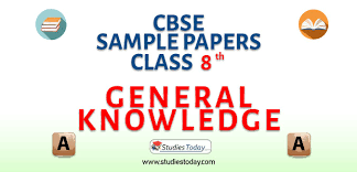 Cbse Sample Paper For Class 8 General Knowledge Based On Revised Cbse Syllabus 2020 21 Sample Paper General Knowledge General Knowledge Book